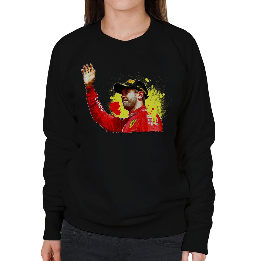 Motorsport Images Sebastian Vettel Podium Celebration Canadian GP Women's Sweatshirt-ALL + EVERY