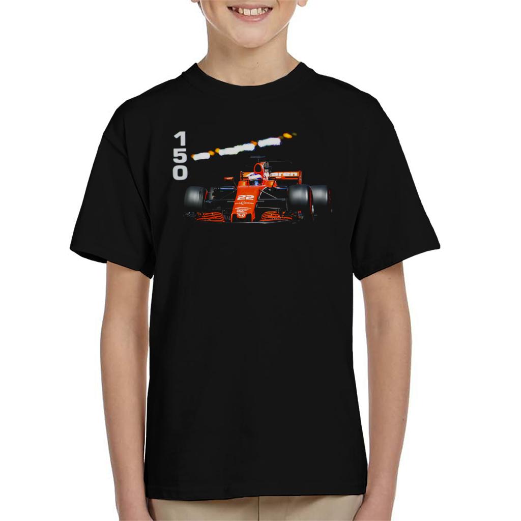 Motorsport Images Jenson Button McLaren MCL32 Monte Carlo Kids T-Shirt-ALL + EVERY