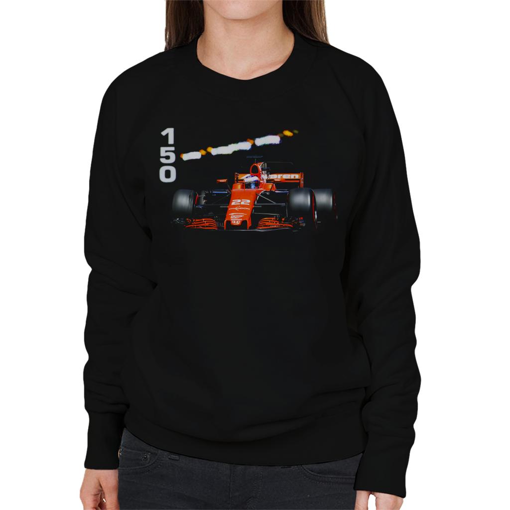 Motorsport Images Jenson Button McLaren MCL32 Monte Carlo Women's Sweatshirt-ALL + EVERY