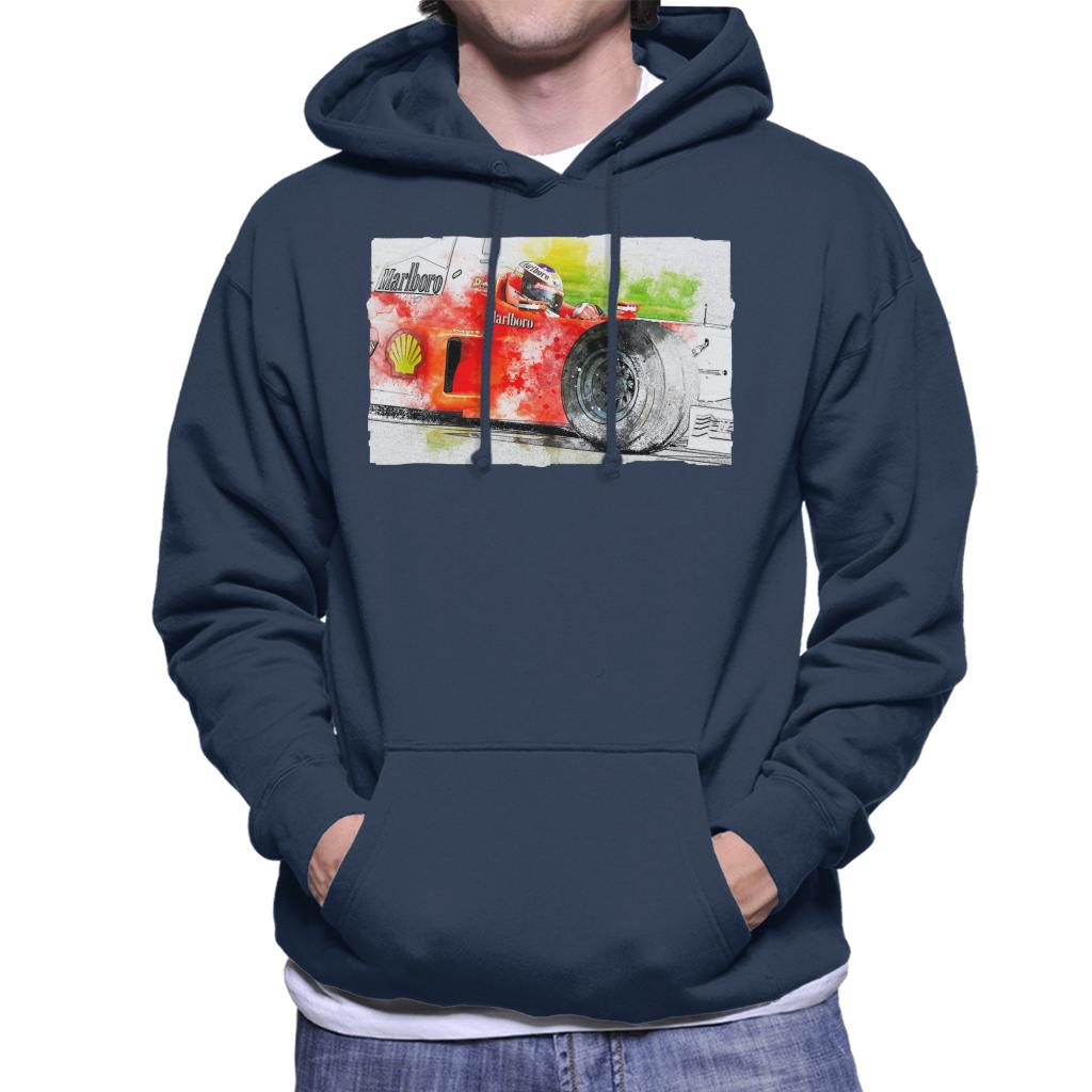 Motorsport Images Michael Schumacher Barcelona Spanish GP Men's Hooded Sweatshirt-ALL + EVERY