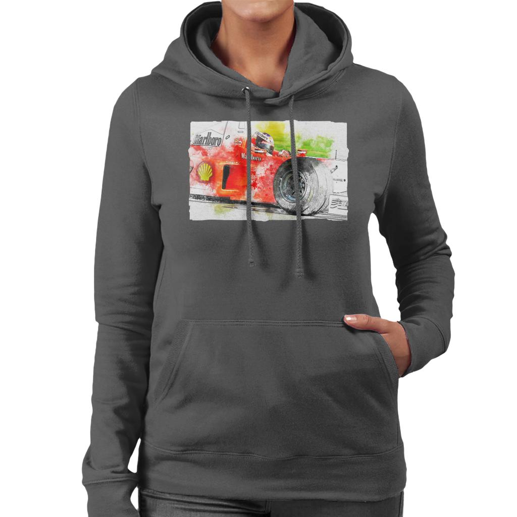 Motorsport Images Michael Schumacher Barcelona Spanish GP Women's Hooded Sweatshirt-ALL + EVERY