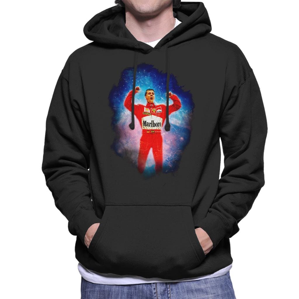 Motorsport Images Michael Schumacher Hungarian Grand Prix Win Men's Hooded Sweatshirt-ALL + EVERY