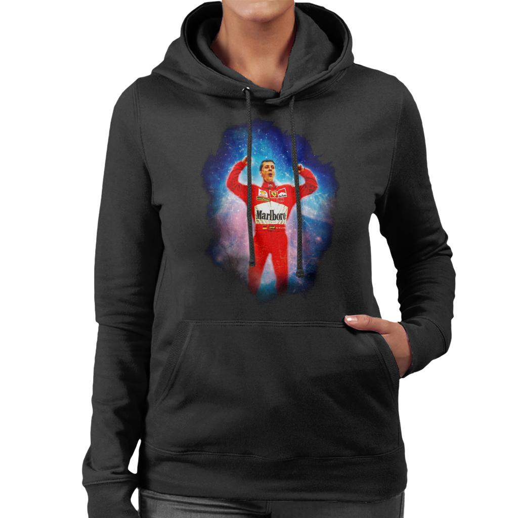 Motorsport Images Michael Schumacher Hungarian Grand Prix Win Women's Hooded Sweatshirt-ALL + EVERY