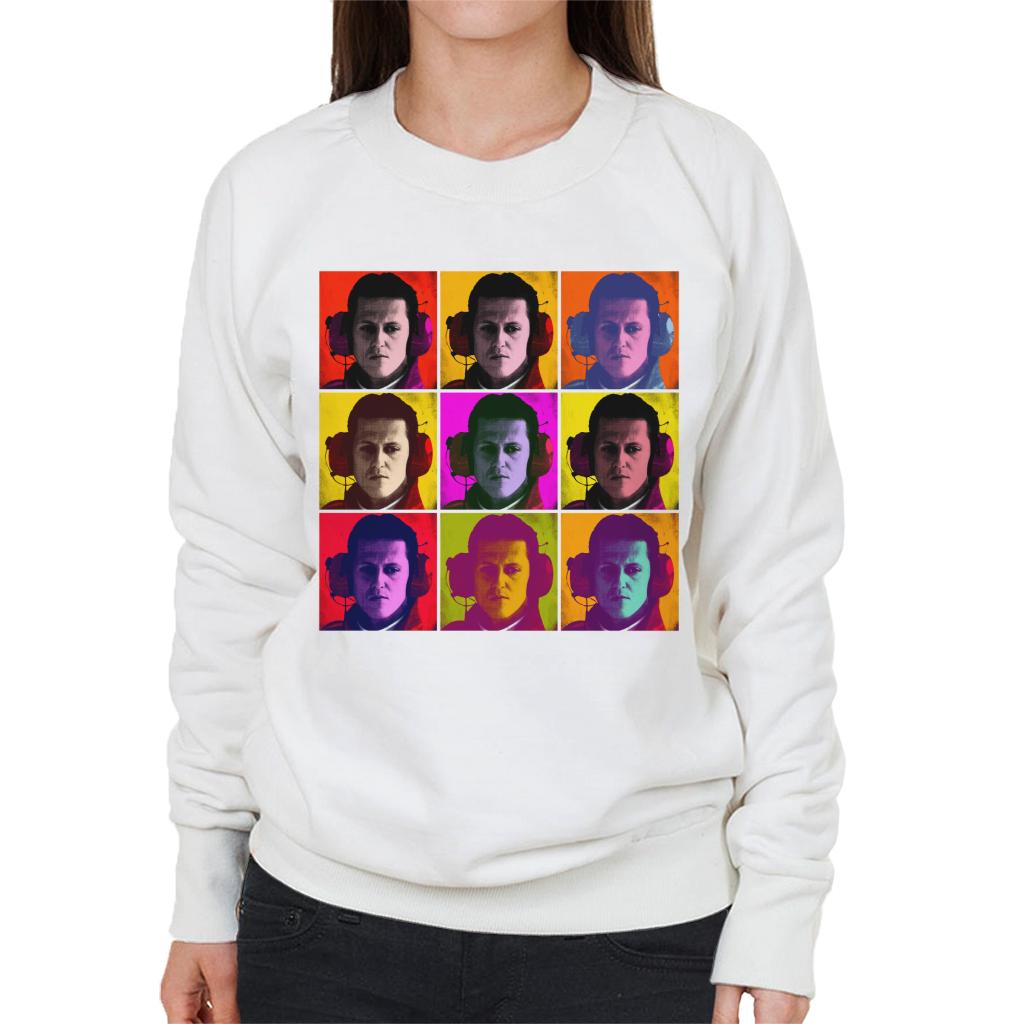 Motorsport Images Michael Schumacher Italian GP Pop Art Women's Sweatshirt-ALL + EVERY