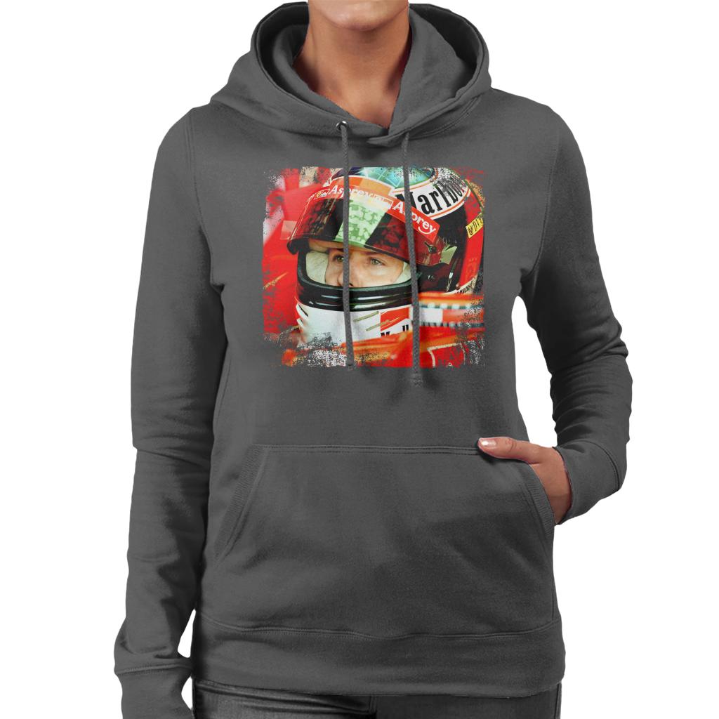 Motorsport Images Michael Schumacher San Marino GP Women's Hooded Sweatshirt-ALL + EVERY