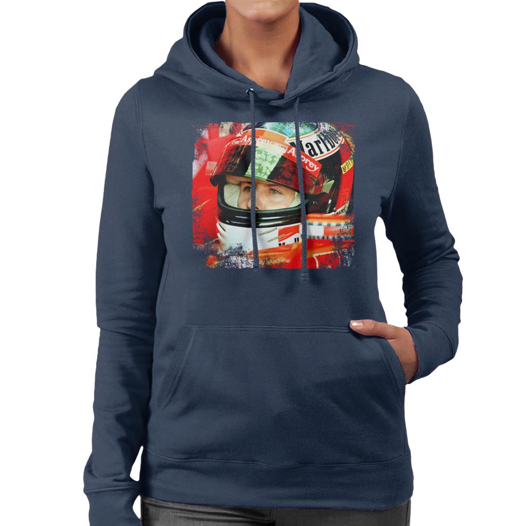 Motorsport Images Michael Schumacher San Marino GP Women's Hooded Sweatshirt-ALL + EVERY