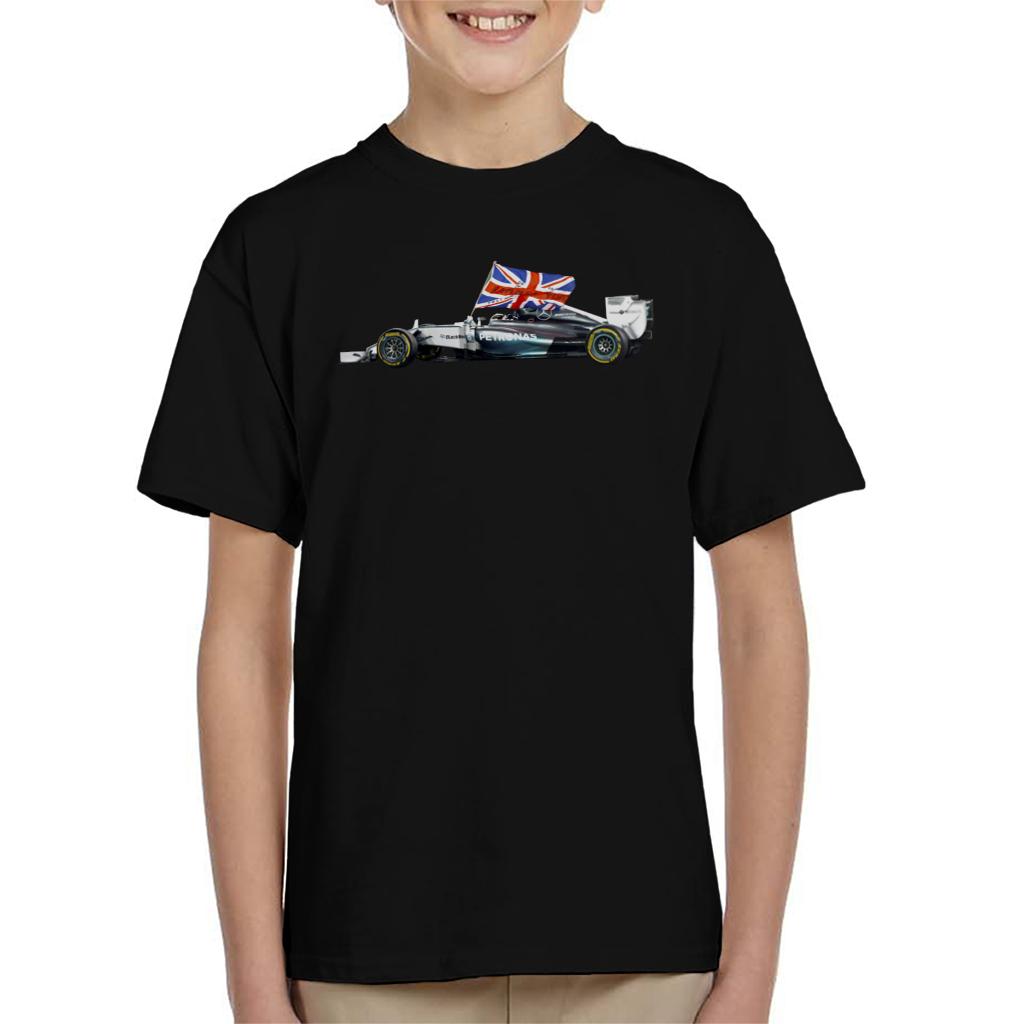 Motorsport Images Lewis Hamilton Yas Marina Circuit 2014 Kids T-Shirt-ALL + EVERY