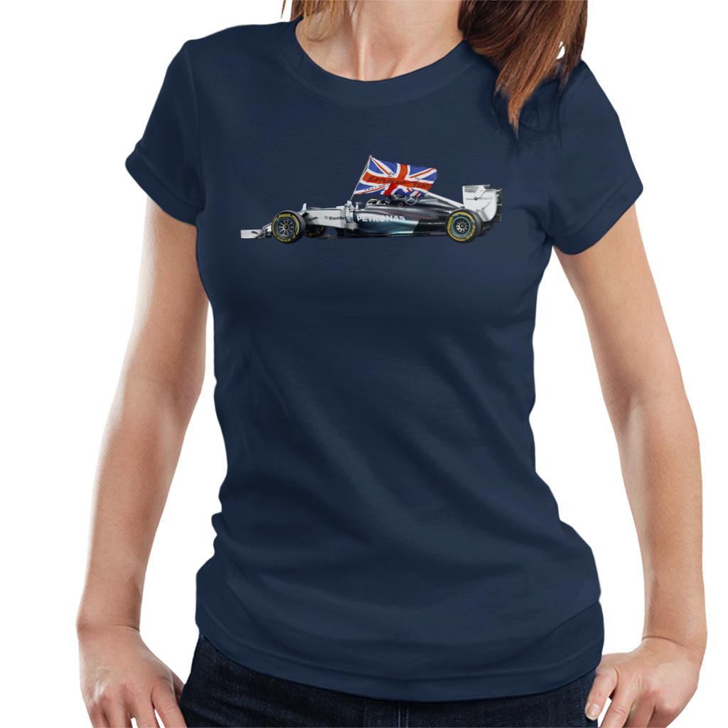 Motorsport Images Lewis Hamilton Yas Marina Circuit 2014 Women's T-Shirt-ALL + EVERY