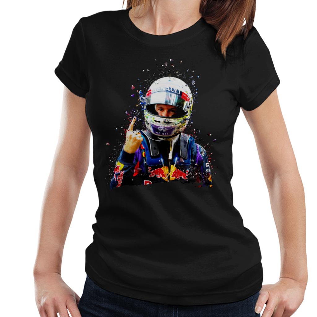 Motorsport Images Sebastian Vettel Interlagos 2013 Women's T-Shirt-ALL + EVERY