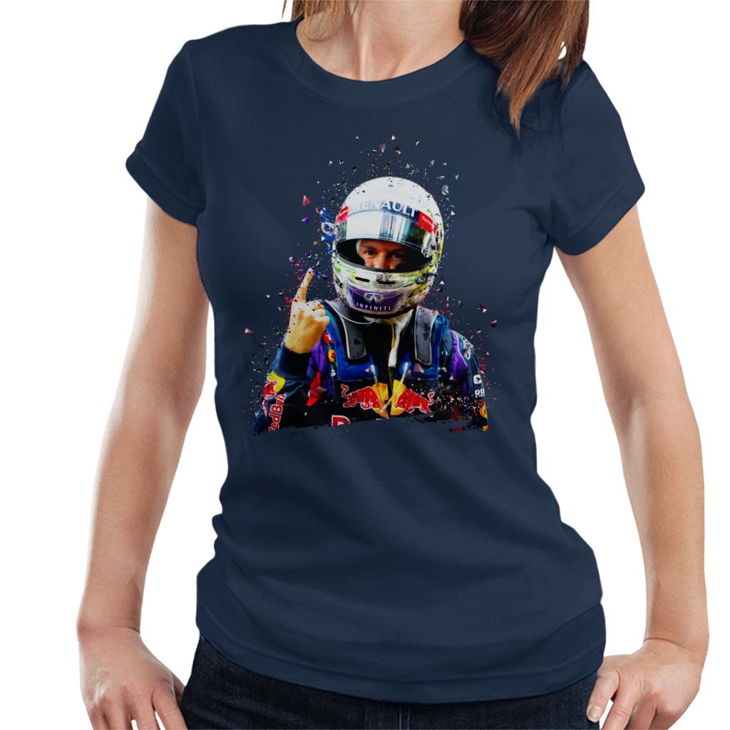 Motorsport Images Sebastian Vettel Interlagos 2013 Women's T-Shirt-ALL + EVERY