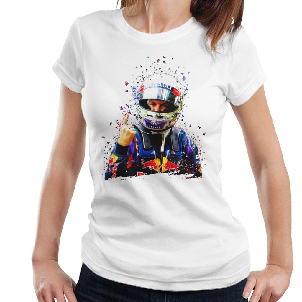 Motorsport Images Sebastian Vettel Interlagos 2013 Women's T-Shirt-ALL + EVERY