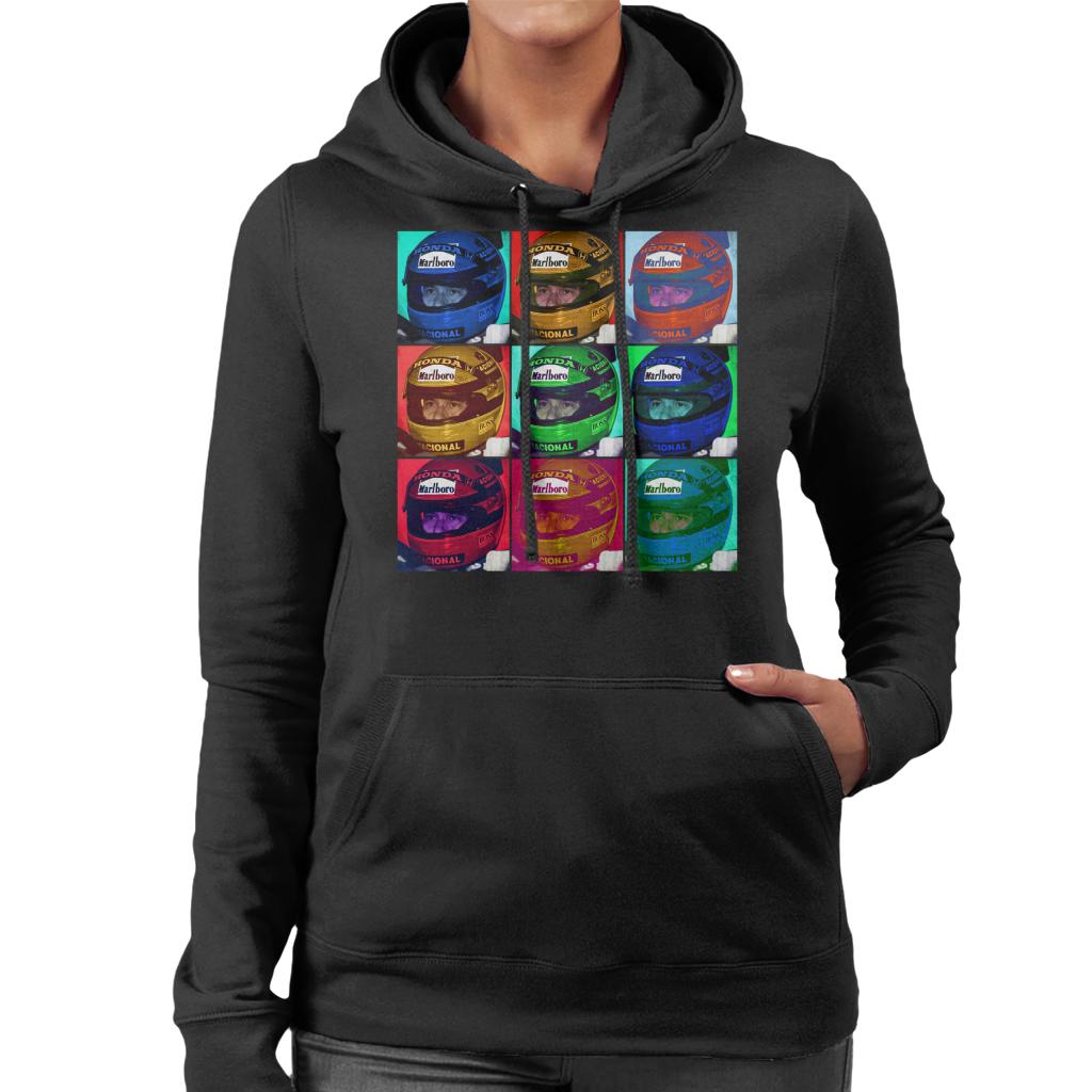 Motorsport Images Ayrton Senna Circuito Estoril 1991 Women's Hooded Sweatshirt-ALL + EVERY