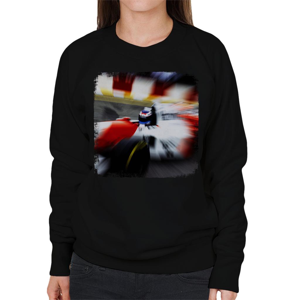 Motorsport Images Mika Hakkinen 1995 Brazilian Grand Prix Women's Sweatshirt-ALL + EVERY