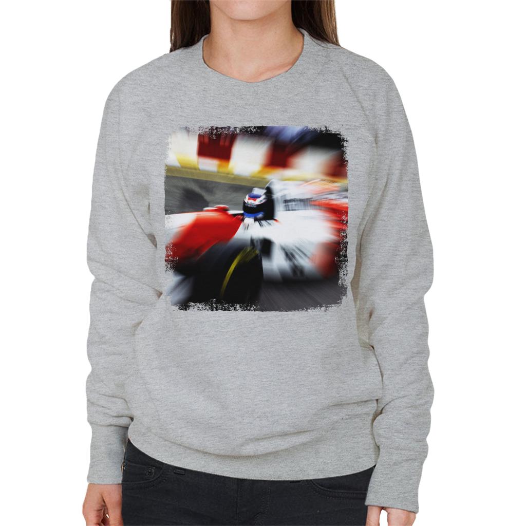 Motorsport Images Mika Hakkinen 1995 Brazilian Grand Prix Women's Sweatshirt-ALL + EVERY