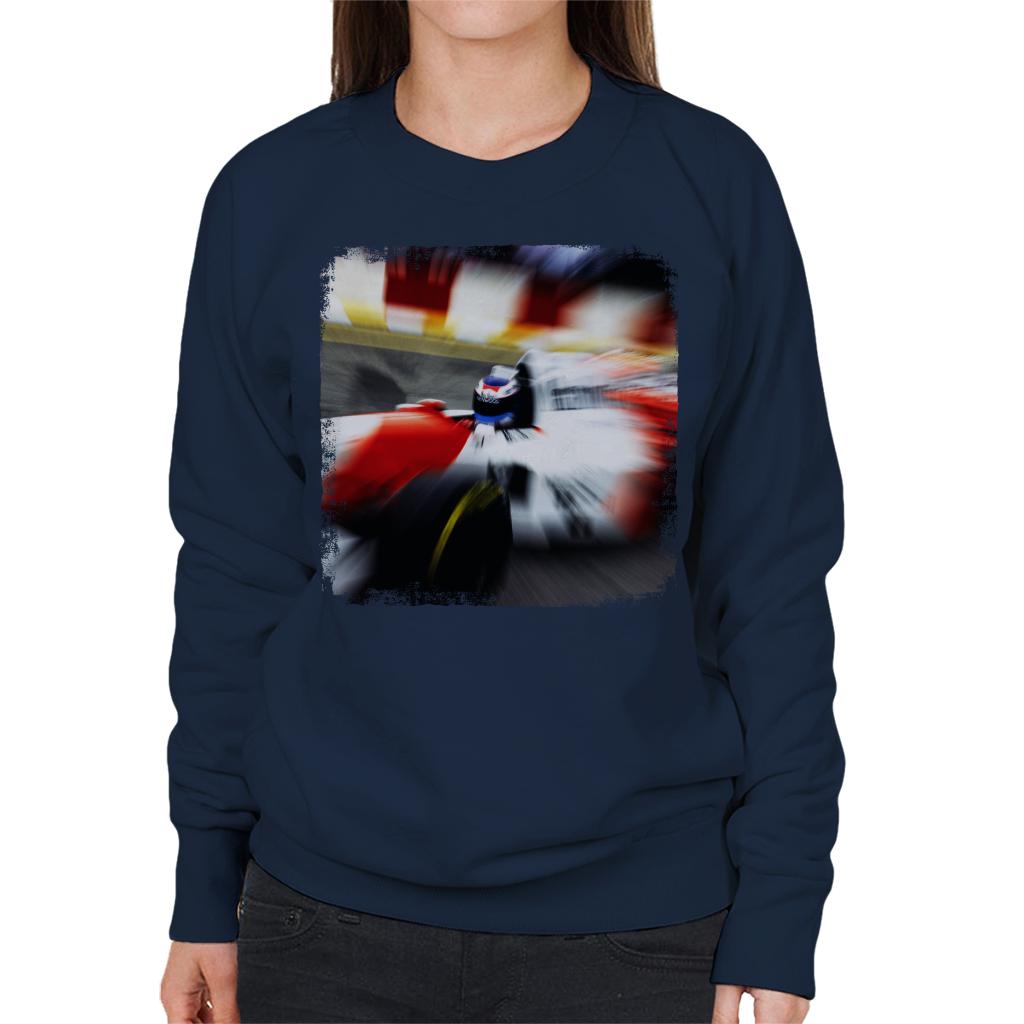 Motorsport Images Mika Hakkinen 1995 Brazilian Grand Prix Women's Sweatshirt-ALL + EVERY