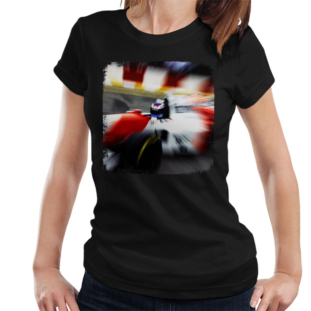 Motorsport Images Mika Hakkinen 1995 Brazilian Grand Prix Women's T-Shirt-ALL + EVERY