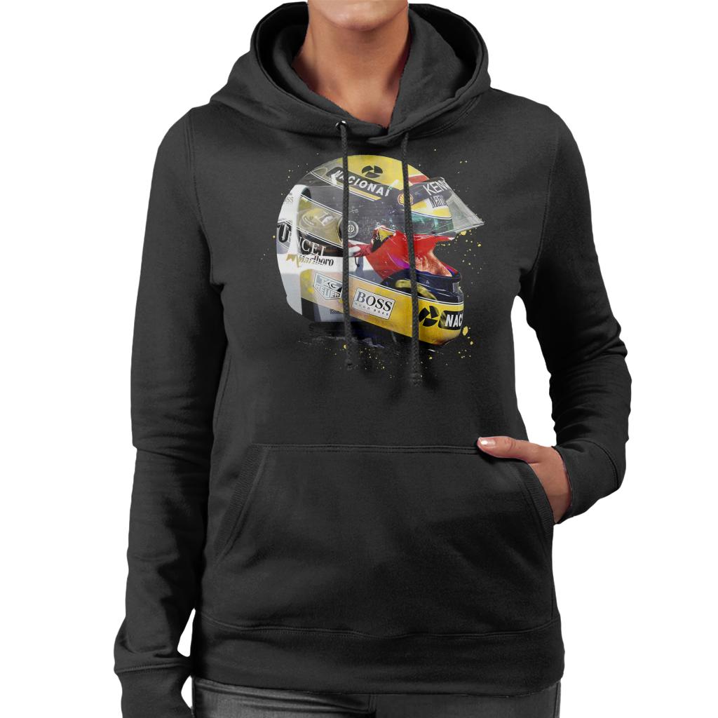 Motorsport Images Ayrton Senna Japanese Grand Prix 1993 Women's Hooded Sweatshirt-ALL + EVERY