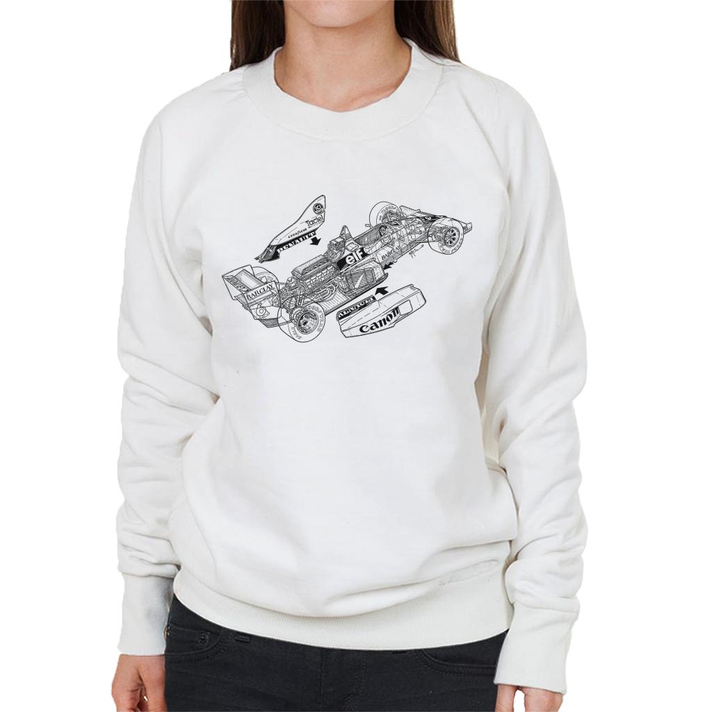 Motorsport Images Williams FW12C 1989 Outline Women's Sweatshirt-ALL + EVERY