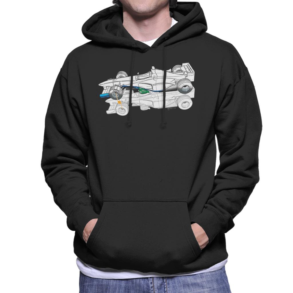 Motorsport Images Benetton B199 Comparison With B198 Men's Hooded Sweatshirt-ALL + EVERY