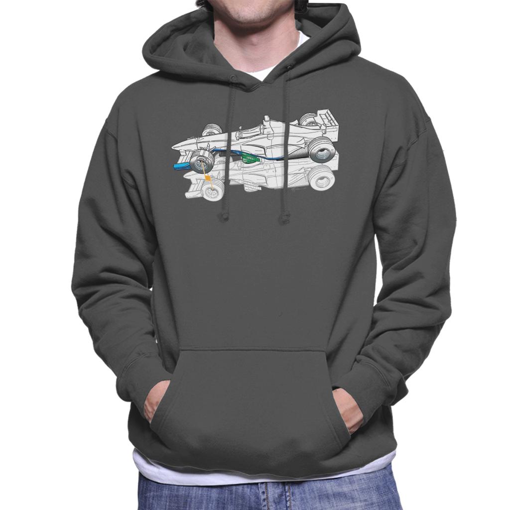 Motorsport Images Benetton B199 Comparison With B198 Men's Hooded Sweatshirt-ALL + EVERY