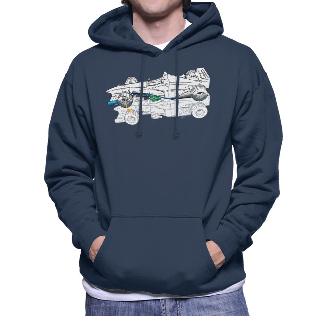 Motorsport Images Benetton B199 Comparison With B198 Men's Hooded Sweatshirt-ALL + EVERY