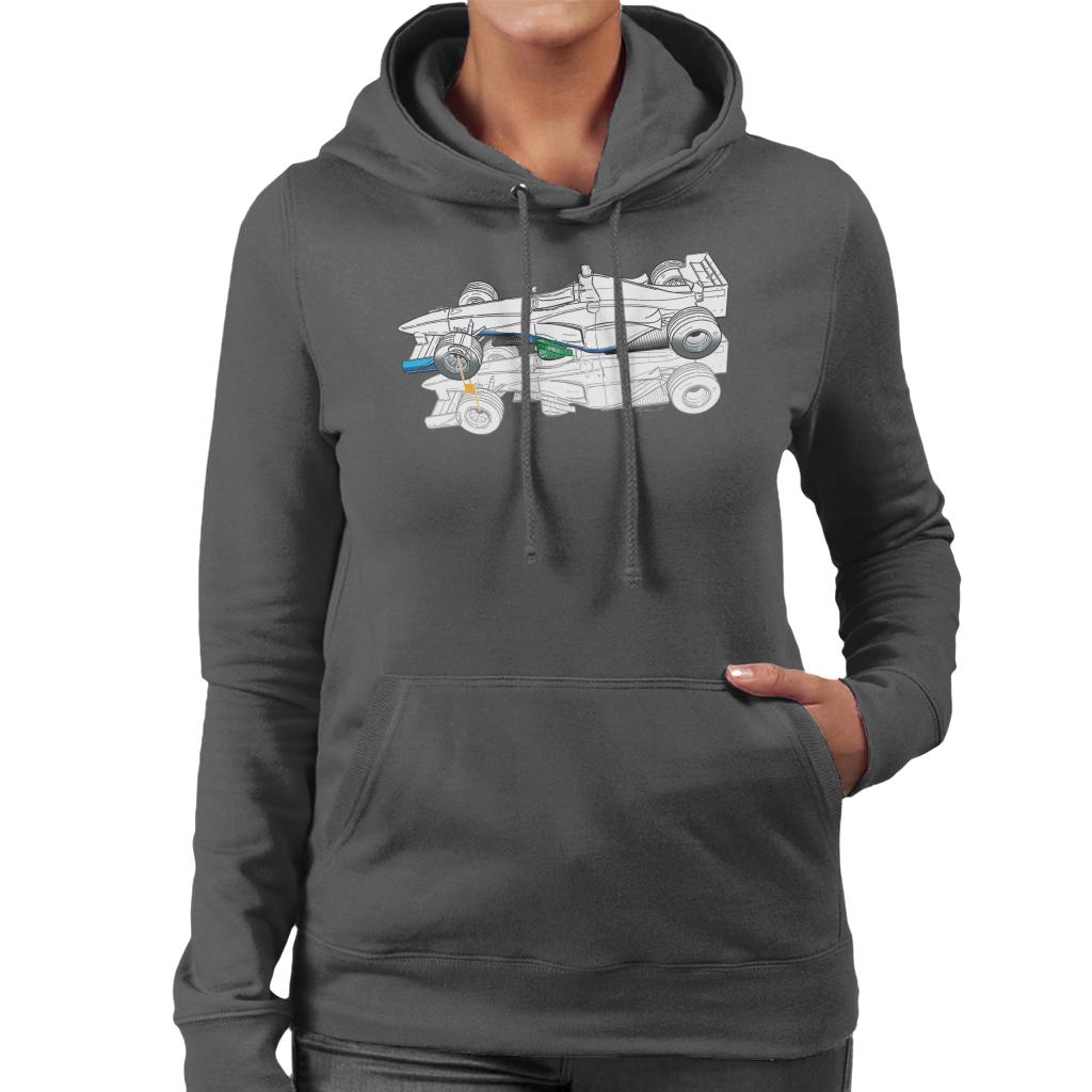 Motorsport Images Benetton B199 Comparison With B198 Women's Hooded Sweatshirt-ALL + EVERY