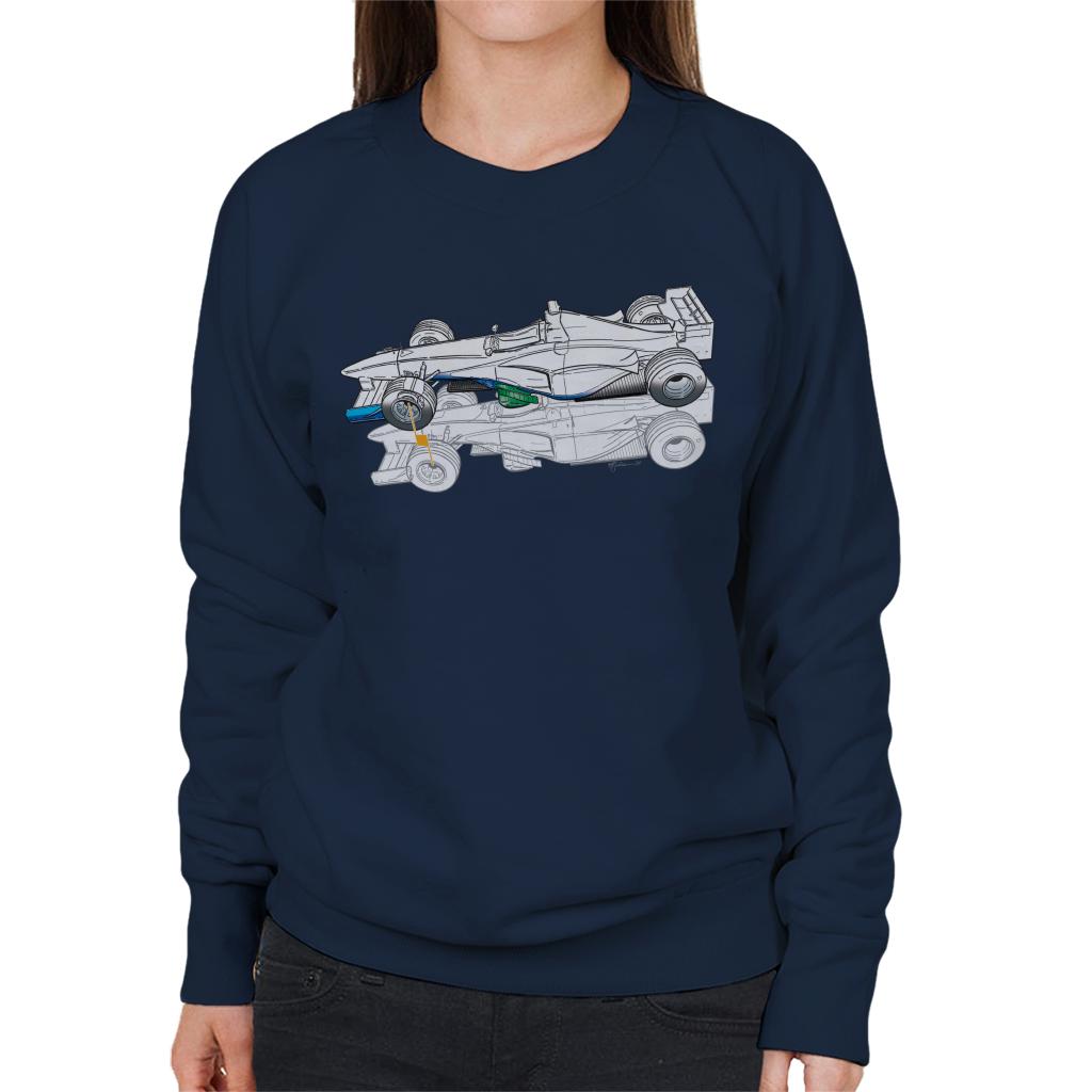 Motorsport Images Benetton B199 Comparison With B198 Women's Sweatshirt-ALL + EVERY