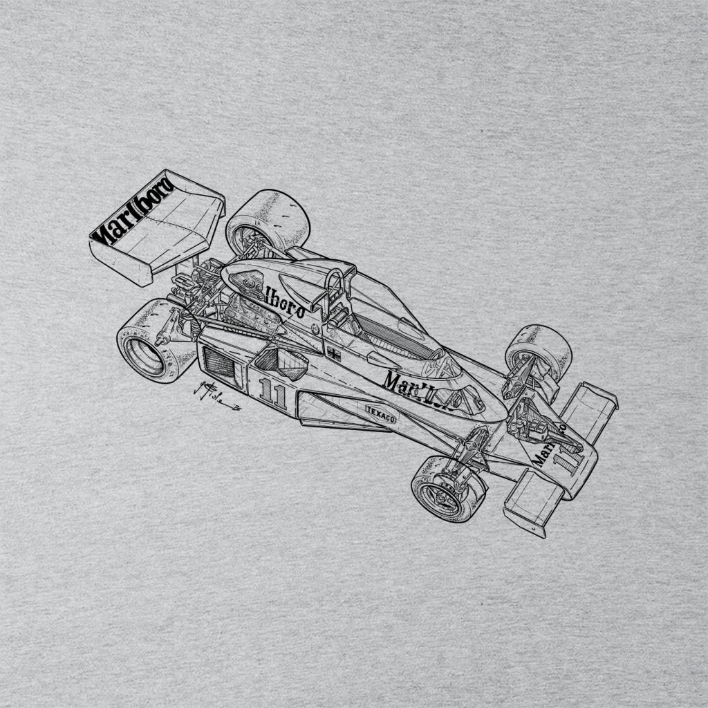 Motorsport Images McLaren M23B 1976 Sketch Women's T-Shirt-ALL + EVERY