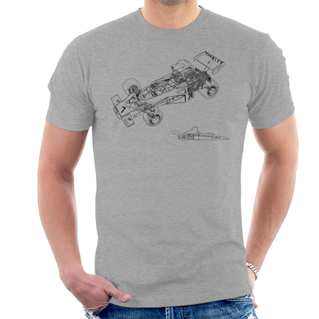 Motorsport Images McLaren M23 1973 Diagram Men's T-Shirt-ALL + EVERY