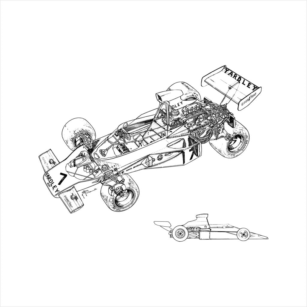 Motorsport Images McLaren M23 1973 Diagram Women's T-Shirt-ALL + EVERY