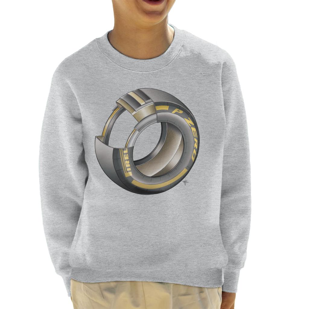 Motorsport Images Tyre Diagram Kids Sweatshirt-ALL + EVERY