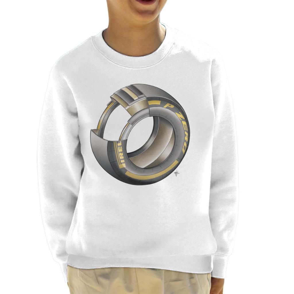 Motorsport Images Tyre Diagram Kids Sweatshirt-ALL + EVERY