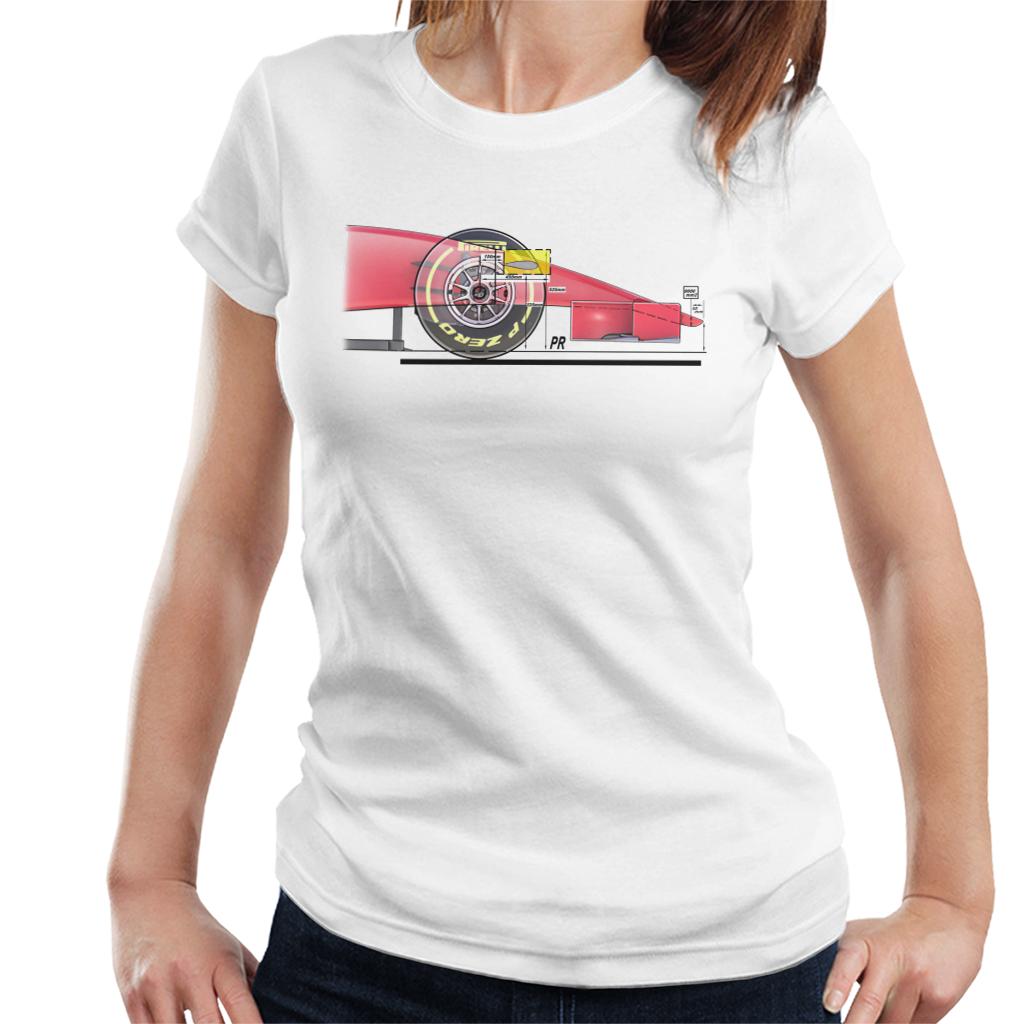 Motorsport Images FOM Front Camera Diagram Women's T-Shirt-ALL + EVERY