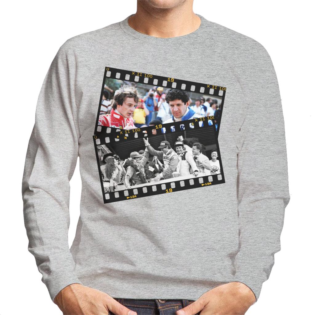 Motorsport Images Gilles Villeneuve & Jody Scheckter Photo Reel Men's Sweatshirt-ALL + EVERY