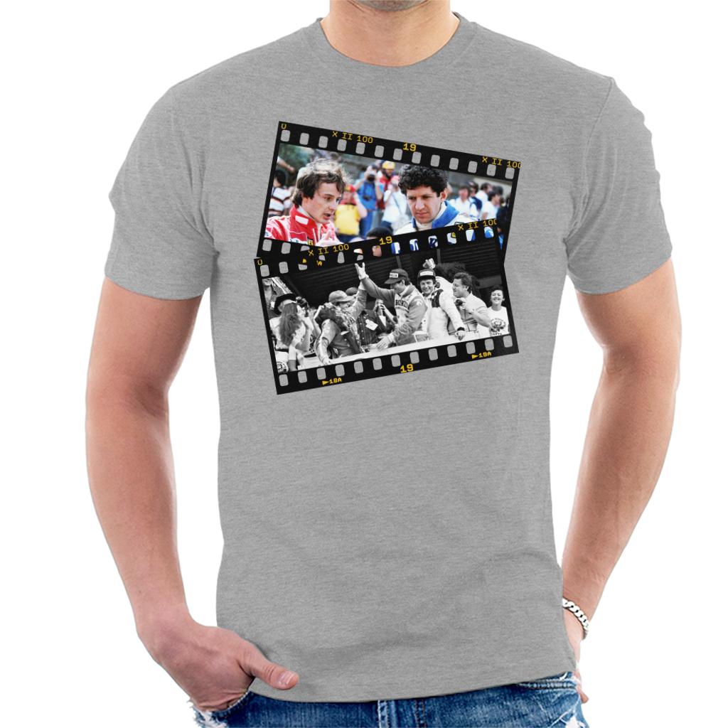 Motorsport Images Gilles Villeneuve & Jody Scheckter Photo Reel Men's T-Shirt-ALL + EVERY