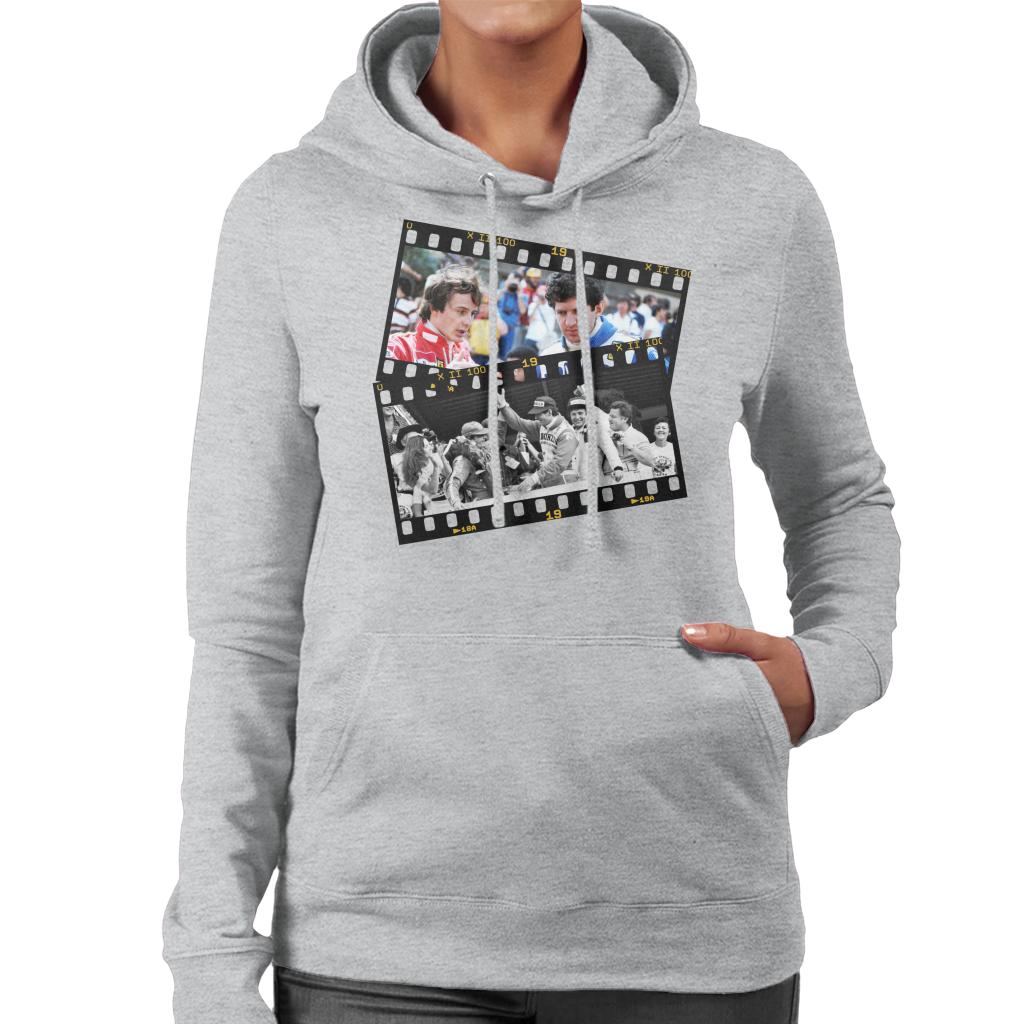 Motorsport Images Gilles Villeneuve & Jody Scheckter Photo Reel Women's Hooded Sweatshirt-ALL + EVERY