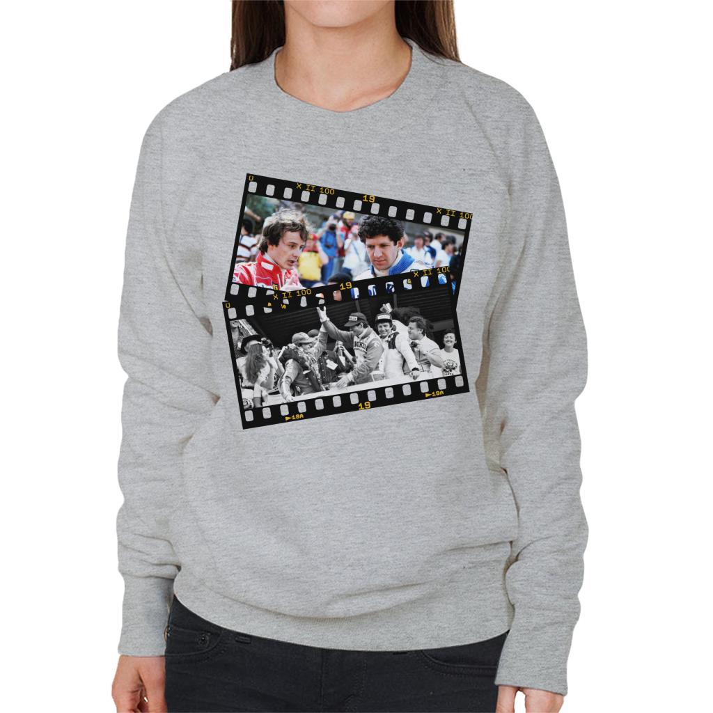 Motorsport Images Gilles Villeneuve & Jody Scheckter Photo Reel Women's Sweatshirt-ALL + EVERY