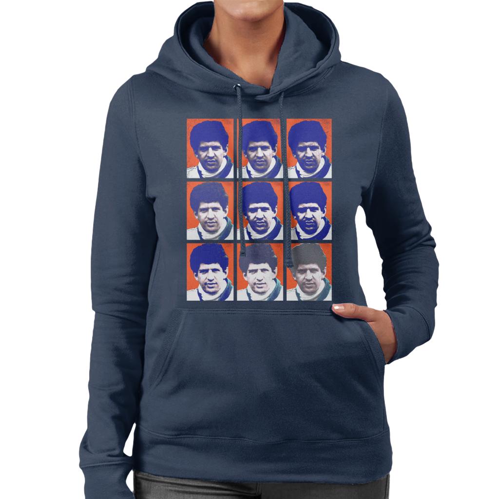 Motorsport Images Jody Scheckter 1979 Pop Art Women's Hooded Sweatshirt-ALL + EVERY