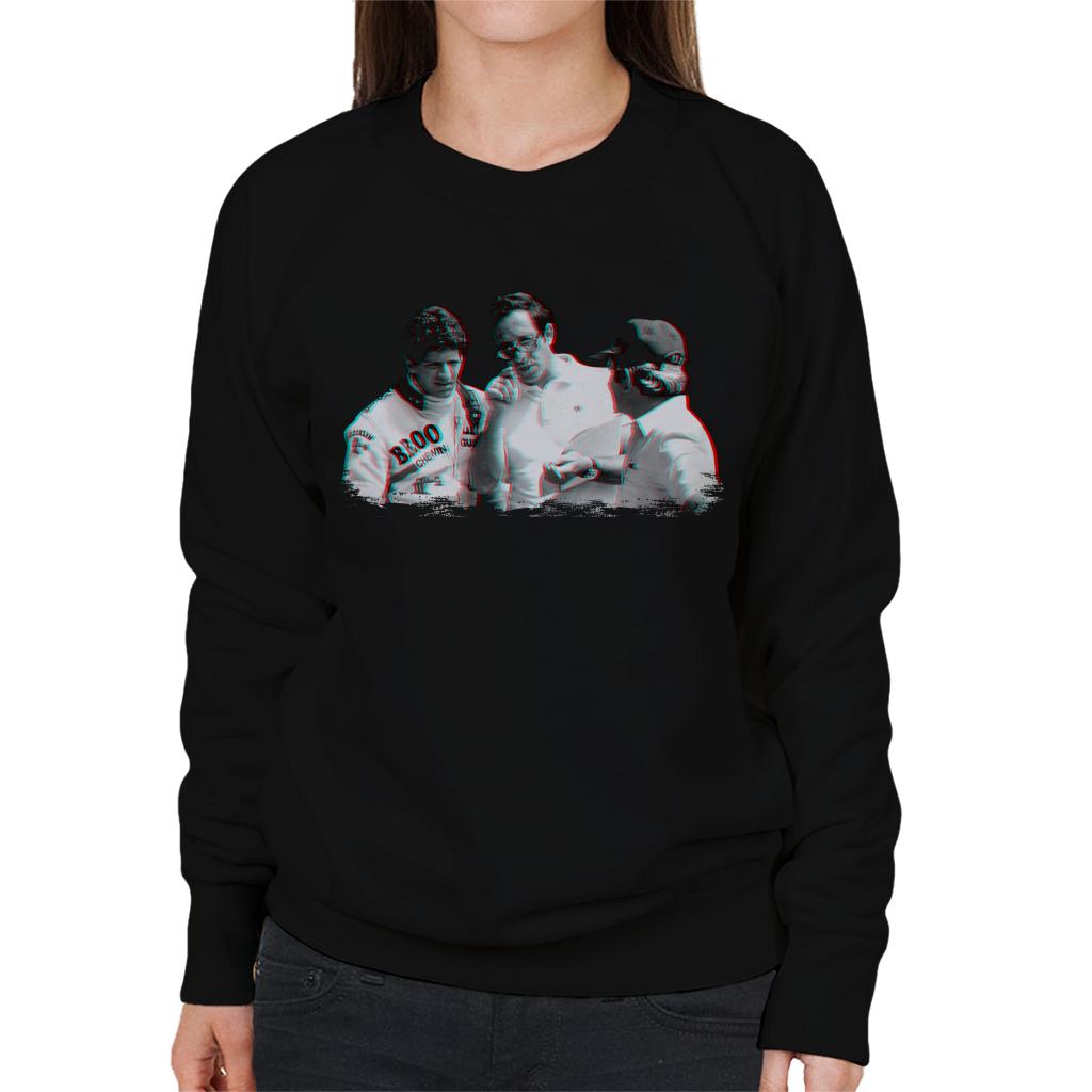 Motorsport Images Jody Scheckter Mauro Forghieri South African GP Women's Sweatshirt-ALL + EVERY