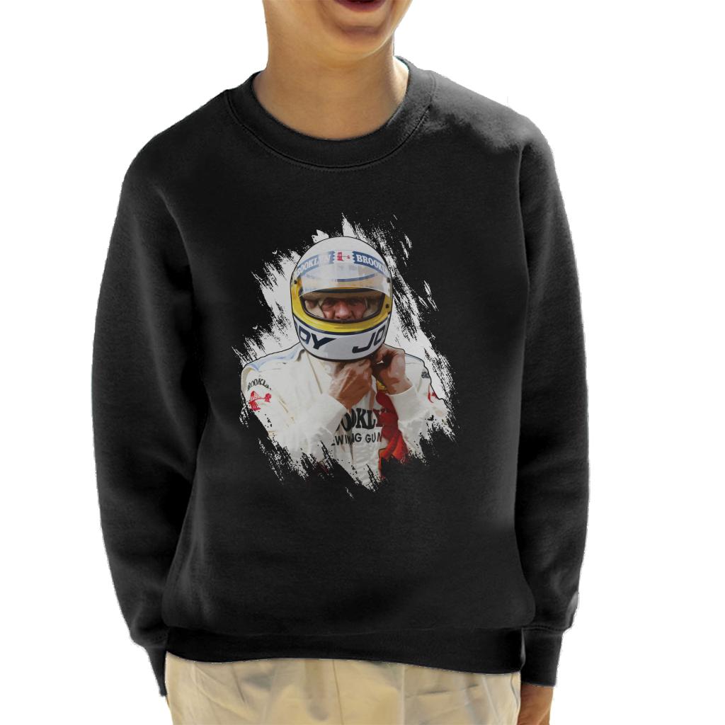 Motorsport Images Jody Scheckter Italian GP Helmet Kids Sweatshirt-ALL + EVERY