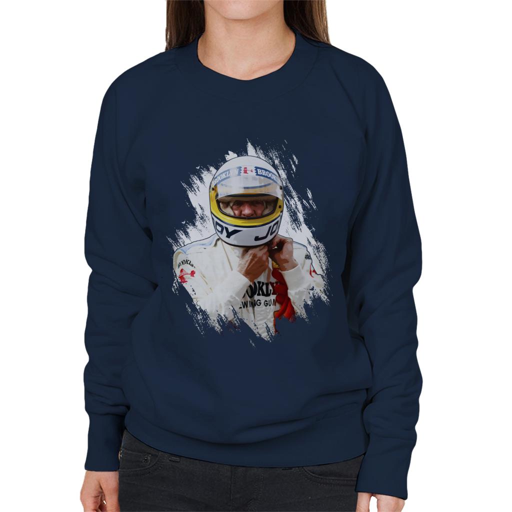 Motorsport Images Jody Scheckter Italian GP Helmet Women's Sweatshirt-ALL + EVERY