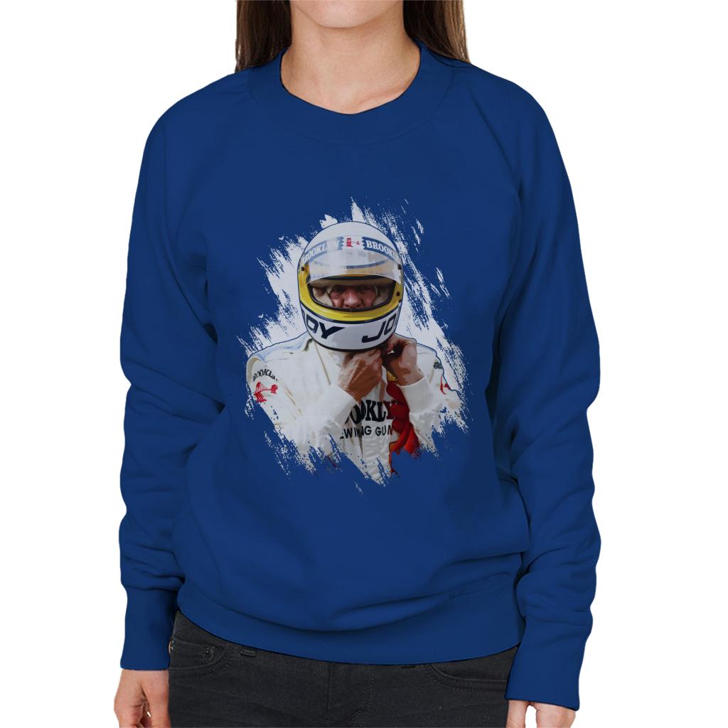 Motorsport Images Jody Scheckter Italian GP Helmet Women's Sweatshirt-ALL + EVERY