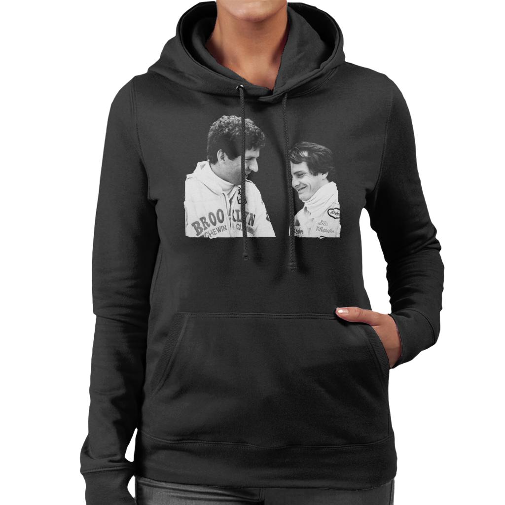 Motorsport Images Villeneuve & Scheckter Silverstone 1979 Women's Hooded Sweatshirt-ALL + EVERY