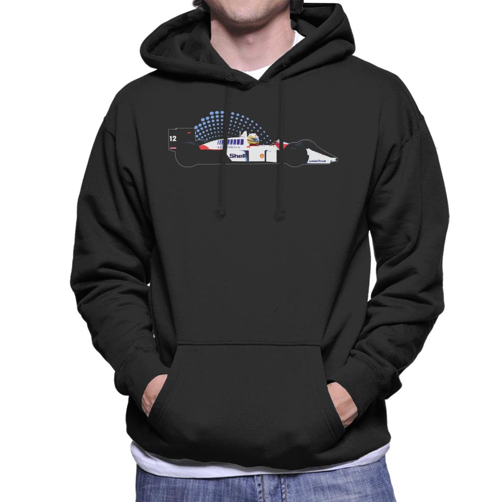 Motorsport Images McLaren MP4 4 Ayrton Senna Men's Hooded Sweatshirt-ALL + EVERY