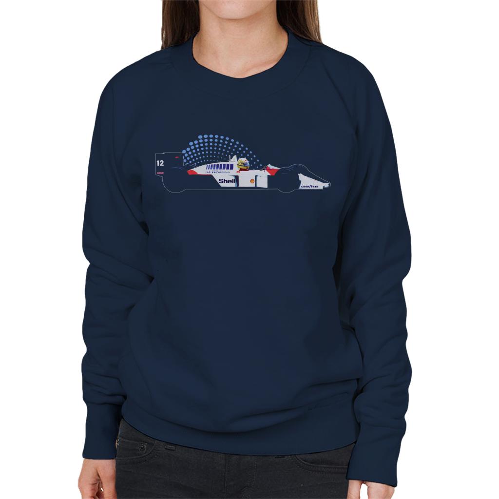 Motorsport Images McLaren MP4 4 Ayrton Senna Women's Sweatshirt-ALL + EVERY