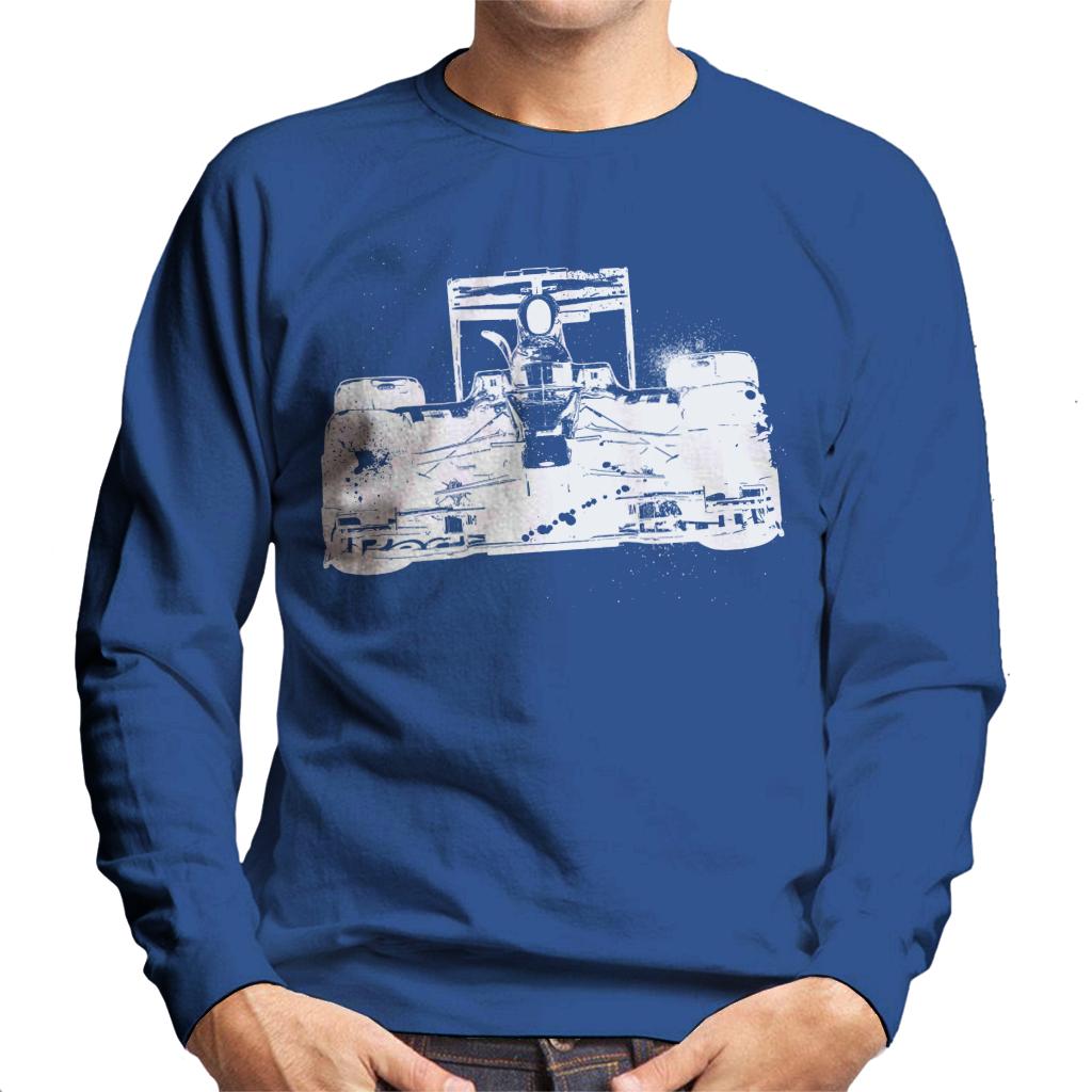 Motorsport Images Red Bull RB5 Vettel Leads Hamilton Men's Sweatshirt-ALL + EVERY