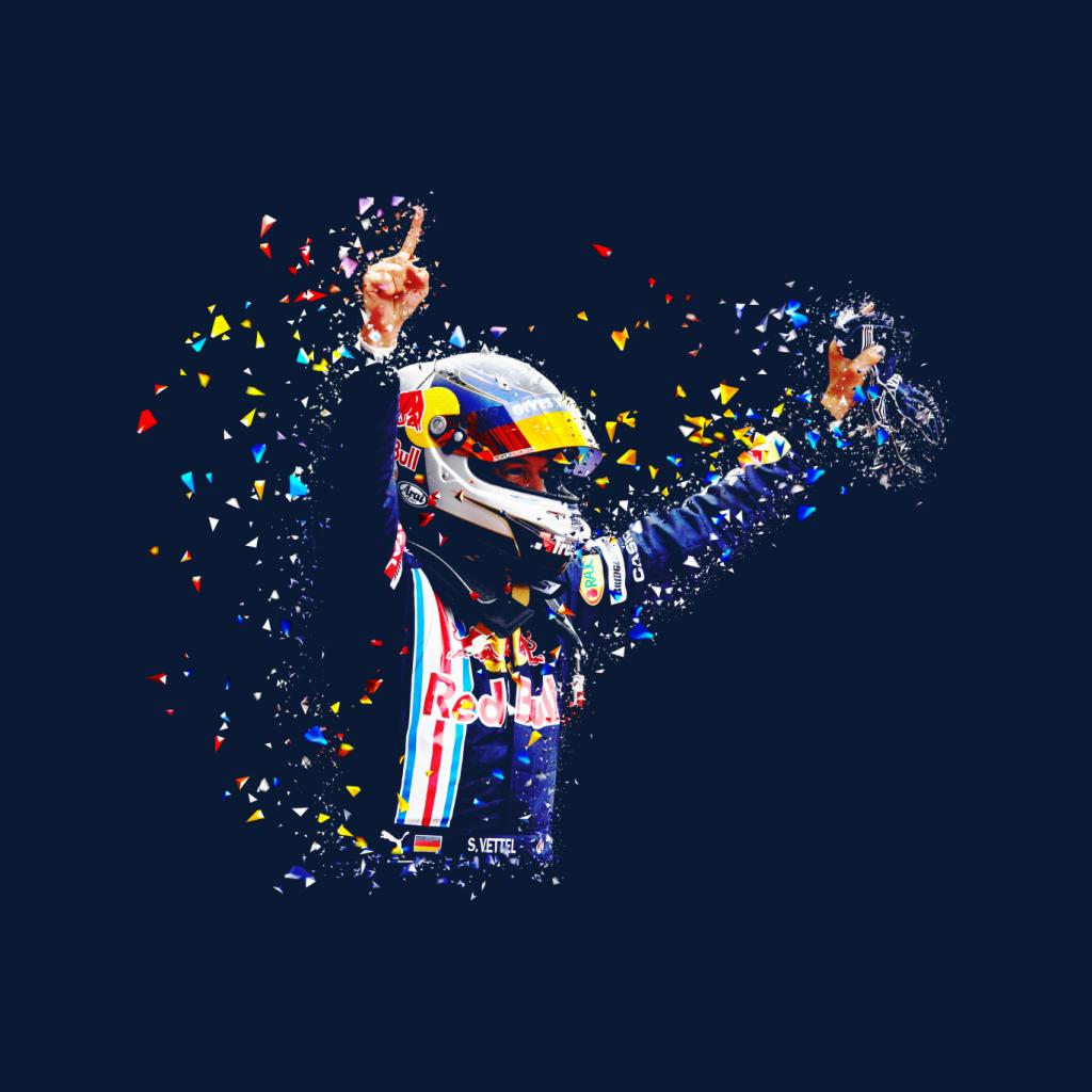 Motorsport Images Vettel Celebrates Victory Parc Ferme Men's T-Shirt-ALL + EVERY