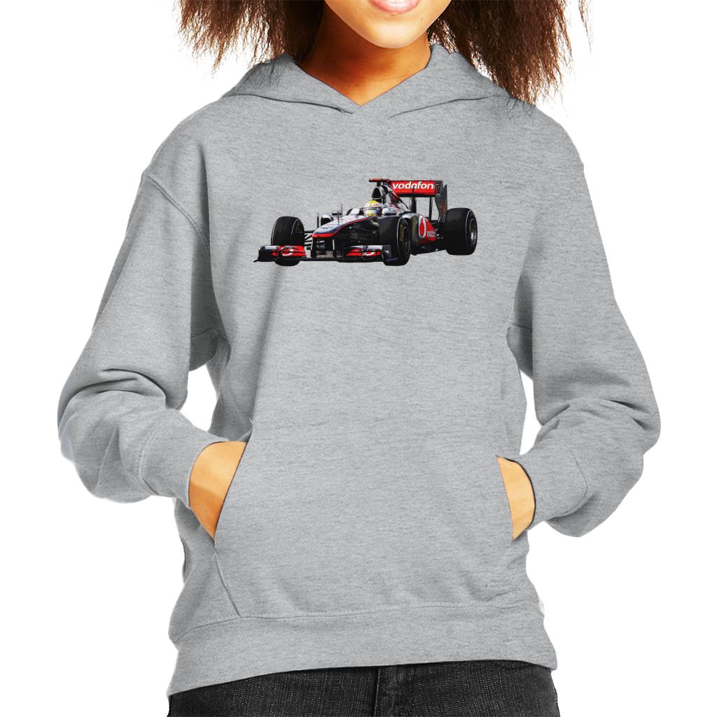 Motorsport Images Hamilton McLaren MP4 26 Leads Vettel Kids Hooded Sweatshirt-ALL + EVERY