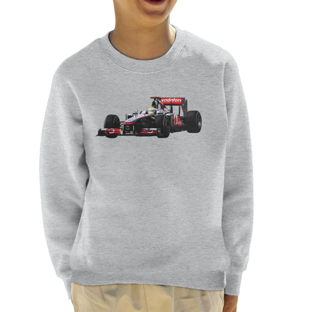 Motorsport Images Hamilton McLaren MP4 26 Leads Vettel Kids Sweatshirt-ALL + EVERY