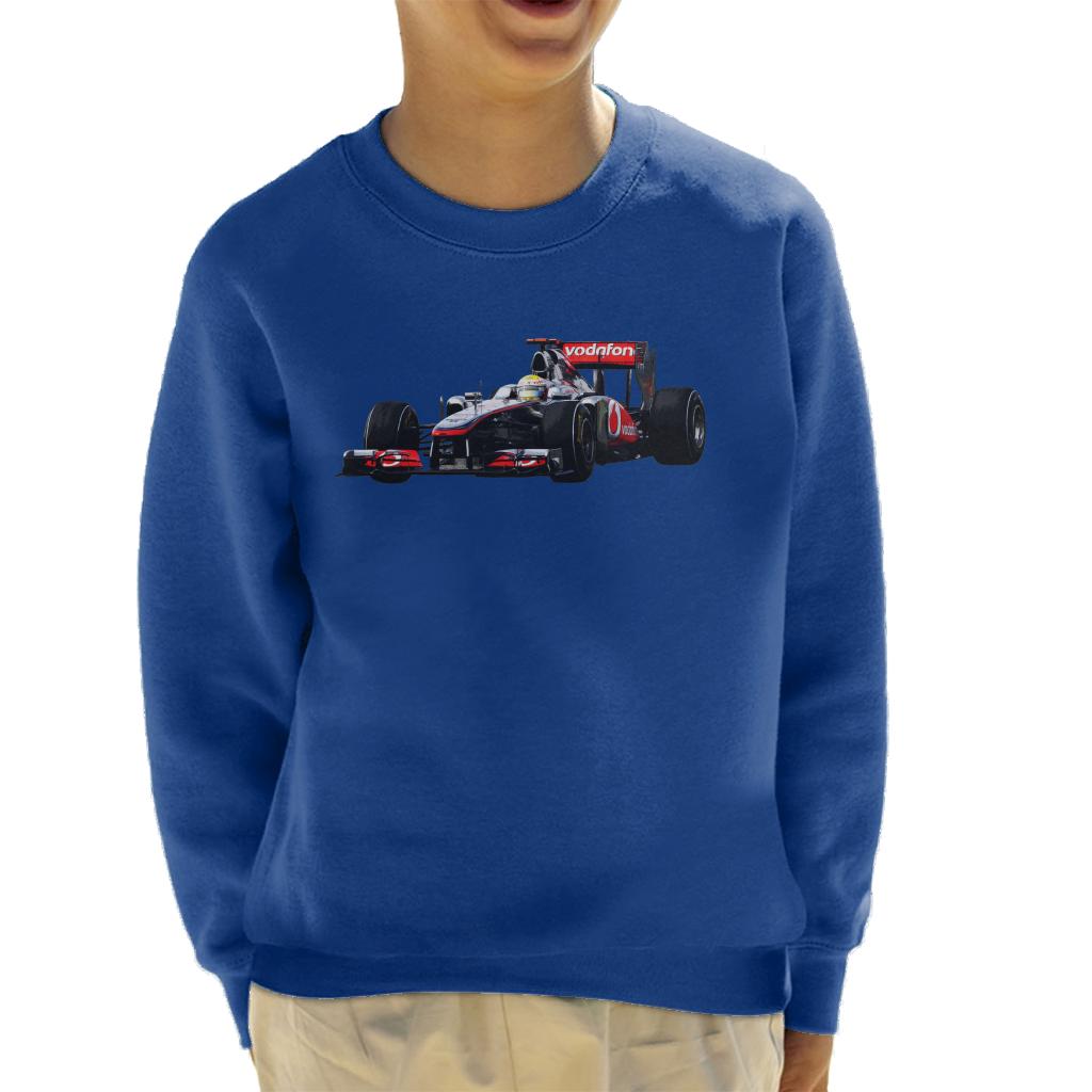 Motorsport Images Hamilton McLaren MP4 26 Leads Vettel Kids Sweatshirt-ALL + EVERY